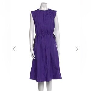 GOOP G label Purple Sleeveless Drawstring Waist Dress